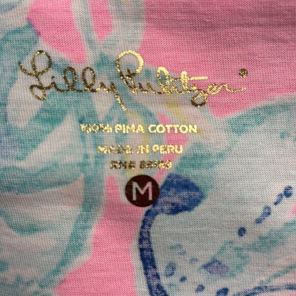 Lilly Pulitzer La Jolla Raz Berry Lobsters in Love dress, size medium, EUC - Picture 2 of 10